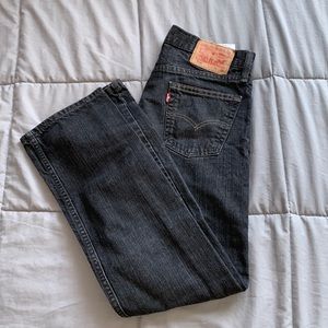 Levi’s mid-ride black jeans 514